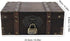 WESE Vintage Wooden Treasure Chest, Handcrafted Jewelry Storage Box with Lock, Large Capacity for Kids' Birthday Party