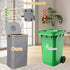 APDLFSC 26 Gallon/100L 1 Kitchen Recycling Bin with Lid & Reusable Inner Bags - Ideal for Bottles, Cans, Glass, Plastic