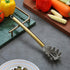 Gold Spaghetti Spoon, Berglander Non-stick Silicone Pasta Server with Titanium Gold Plating Handle
