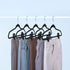Trgowaul Thin Velvet Hangers Clips, Strong Finger Clips for Pants (20pc, Black)