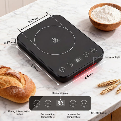 Cpvbobul 70-100 1Precision 0-12H Sourdough Starter Warmer Mat, Adjustable with Warming Heating Pad for Proofing Bread