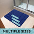 Smiry Memory Foam Bath Mat 24x16 - Extra Soft and Absorbent Non Slip Washable Carpet for Bathroom, Navy Blue