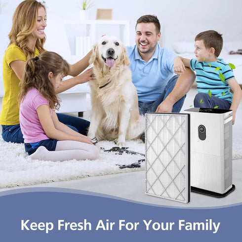 HE601 H13 True HEPA Replacement Filter for Shark Air Purifier 6 (HE601 & HE602) - 1 Pack