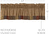 VHC Brands Cedar Ridge Bordered Window Treatment Curtain, Valance 16x60, Cedar Green Patchwork