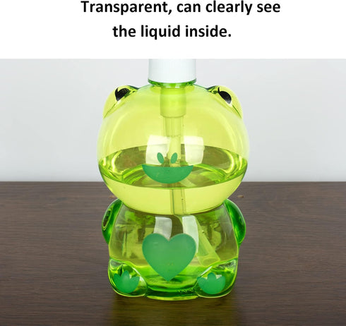 EaicsLaif Countertop 500ml) Hand Soap Dispenser Plastic Frog Soap Dispenser Kids Cute Pump Liquid Sanitizer Bottle