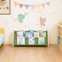 4-Tier 28.7 15.7 13.6Natural/Green Kids Bookshelf - Montessori Book Shelf for Kids Rooms, Easy Installation