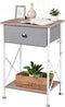 VECELO Night Stand, Small End Table for Small Spaces, Wood Side Table