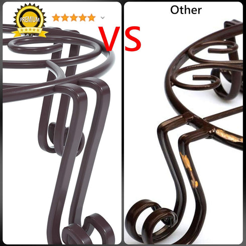 11.8x6 Inches Yimobra Tall Plant Stand Outdoor, Metal Planter Stands for Indoor Plants, Heavy Duty Pots Holder, Garden