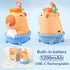 IPX7 9.5oz, Capybara Automatic Soap Dispenser - Cute Kids Touchless Foam Soap Dispenser, Waterproof USB Rechargeable
