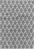 3D Rose Dark Gray Quatrefoil Pattern - Grey Moroccan Tiles - Modern Stylish Geometric Clover Lattice Towel, 15 x 22