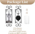 Set 2 Sziqiqi Candle Sconces - of Black Candle Holders for Pillar Contemporary Wall Decorations Sconce Decorative Metal