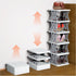 Shoe Rack, 6 Tier Shoe Organizer Without Assembly, Foldable Small Shoe Rack
