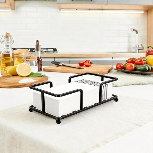 zizouoe Paper Towel Holder Bathroom Guest Towel Holder Tray for Bathroom Napkin Holder Guest Towels Disposable Bathroom