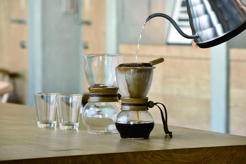 Hario Woodneck Drip Pot, 480ml Acacia Wood Design