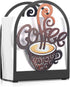 Cinnvoice Coffee Metal Napkin Holder Kitchen Decorative Paper Towel Stand Small Napkins Holder