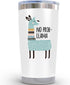 KLUBI 20 Ounce Llama Gifts Mug - No Prob Llama Tumbler with Straw for Mom from Daughter