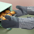Silicone Oven Mitts Heat Resistant 932?, Set of 2 Extra Long Kitchen Mittens for Baking and Cooking