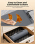 3-Level Electric Warming Mat for Food - Full Surface Fast Heating Silicone Tray with Temperature, Auto-Off, Raised Feet