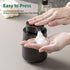 Black Foaming Soap Dispenser, Modern Ceramic 12 Oz Foam Hand Soap Dispenser for Bathroom, Kitchen