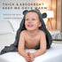 33"x33" 0-5T, Organic Cotton Toddler Poncho Towel Ultra-Soft Hooded Bath & Beach Towel with Bear Ears Absorbent Kids