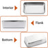 P&P CHEF 9 Inch Loaf Pan, Stainless Steel Bread Baking Pan, Non Toxic Bakeware for Bread, Cake, Lasagna
