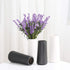 VanEnjoy 7" Minimalist Black Ceramic Vases - Home Office Decoration Frosting Finish Vase (Medium Plain)