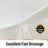 40 16 Inch, HITSLAM Non Slip Bathtub Mat x Extra Long Bath Mat for Tub, Soft PVC Loofah Shower Floor Mat with Drain