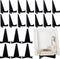 Bucherry 20 Pcs Triangle Acrylic Easel Stands for Display, Mini Picture Frame Stand, Plate Holders for Weddings, Home