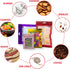 100 Pcs Flat Clear Foil Ziplock Bags, Holographic Food Storage Bags for Party Favor and DIY Crafts