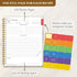 LuBudingJoy Blank Recipe Notebook: Full Page Spiral Hardcover, Holds 140 Recipes (Wood Color)