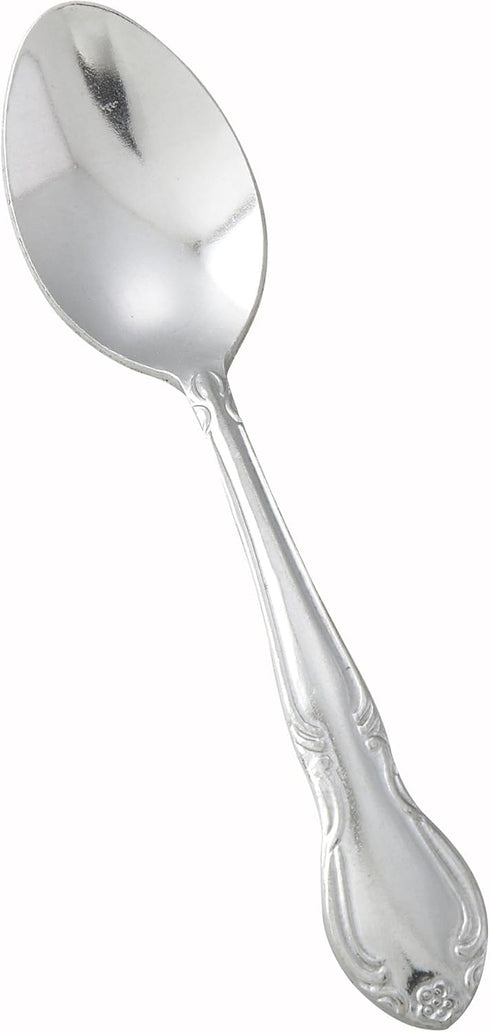 Winco 12-Piece Elegance Demitasse Spoon Set, 18-0 Stainless Steel,Silver