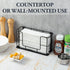 MyGift Wall Mounted Paper Towel Holder - Bathroom Folded Paper Towel Dispenser & Napkin Holder