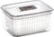 BINO Produce Saver - 6.8 Cup/1.6L Fridge Storage Containers for Fruits and Vegetables, BPA-Free with Adjustable Air Vent