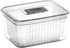 BINO Produce Saver - 6.8 Cup/1.6L Fridge Storage Containers for Fruits and Vegetables, BPA-Free with Adjustable Air Vent