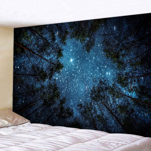 Llamazing Forest Tapestry, Home Decor Landscape Tapestry for Living Room Bedroom Decoration, Magic Tapestry Curtain