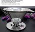 Pour over Coffee Maker, Stainless Steel Dripper with Non-slip Cup Stand, Suitable for Camping Kitchen Families