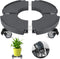 ToLanbbt Plant Caddy Stand with 360 Wheels Adjustable 15-22 Inch Rolling Plant