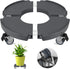 ToLanbbt Plant Caddy Stand with 360 Wheels Adjustable 15-22 Inch Rolling Plant