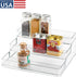 iDesign 3-Tier Spice Rack Organizer, Clear, Made in USA
