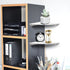 Cosmos 2 Pcs Acrylic Wall Mount Floating Corner Shelves Quarter Round Shower Shelf Hanging Corner Shelves Wall Storage