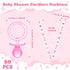 60 Junkin Pieces Baby Shower Pacifiers Necklace Acrylic Pacifiers Necklace Charm for Baby Shower Party Favors