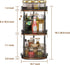 3-Tier Counter Countertop Across-Star Lazy-Susan-Organizer-Spice-Rack, Rotating Spice Organizer For Cabinet Pantry