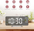 Projection Alarm Clock for Bedroom, Digital Clock with 180° Rotatable Projector, 7.9'' Large Display LED Alarm Clock with Temperature, Snooze, Adjustable Brightness, for Home by LOFICOPER