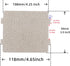 BOJACK Universal Microwave Waveguide Cover, Cutable Mica Board 118 X 99 mm (Pack of 6)