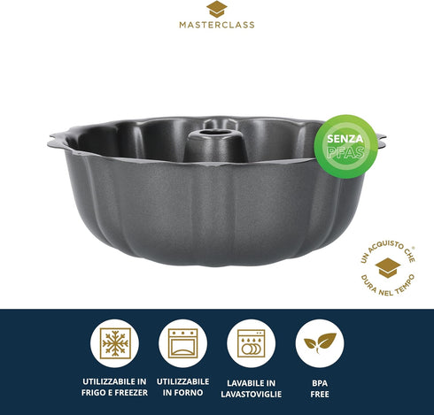 Master Class Non Stick 10" Bundt Kugelhopf Pan/Tin