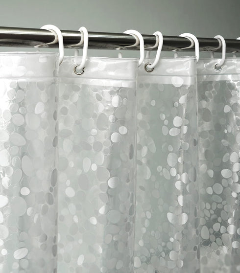 AooHome 36x72 Inch Stall Size Shower Curtain Liner, Heavy Duty EVA with 3D Pebble Pattern