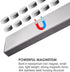 Enkrio 11.8 Inch Magnetic Knife Strip - Upgraded Stainless Steel Holder for Wall with 3M Type, Kitchen Utensil & Tool