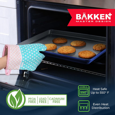 Bake with Elegance: 6-Cup Cake/Muffin Pan Set, Aluminized Steel with Ceramic Non-Stick Coating