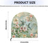 Hummingbird Hibiscus Print 24" Fan Cover, Industrial Fan Protection Cover for Wall Mount, Outdoor Waterproof