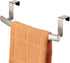 mDesign Steel Over Door Curved Towel Bar Storage, Hanger for Cabinet or